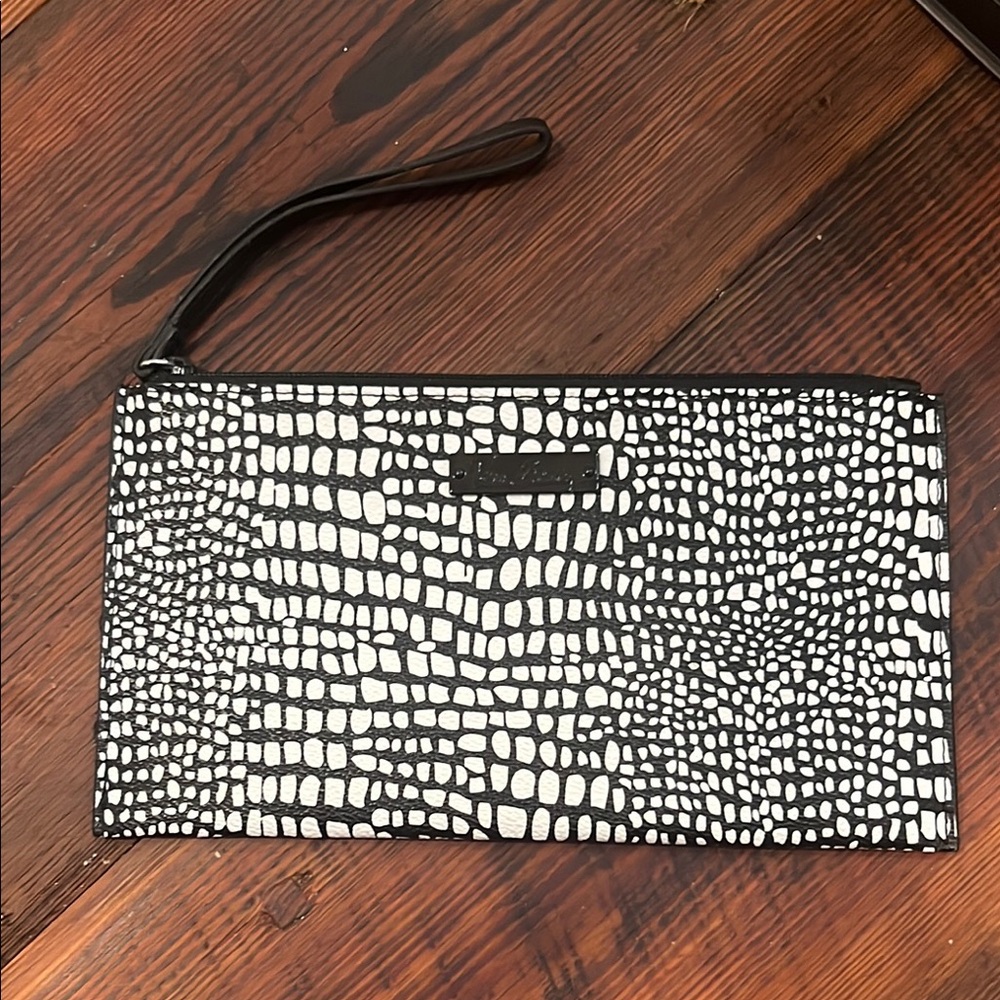 Vera Bradley Black and White Patterned Wristlet